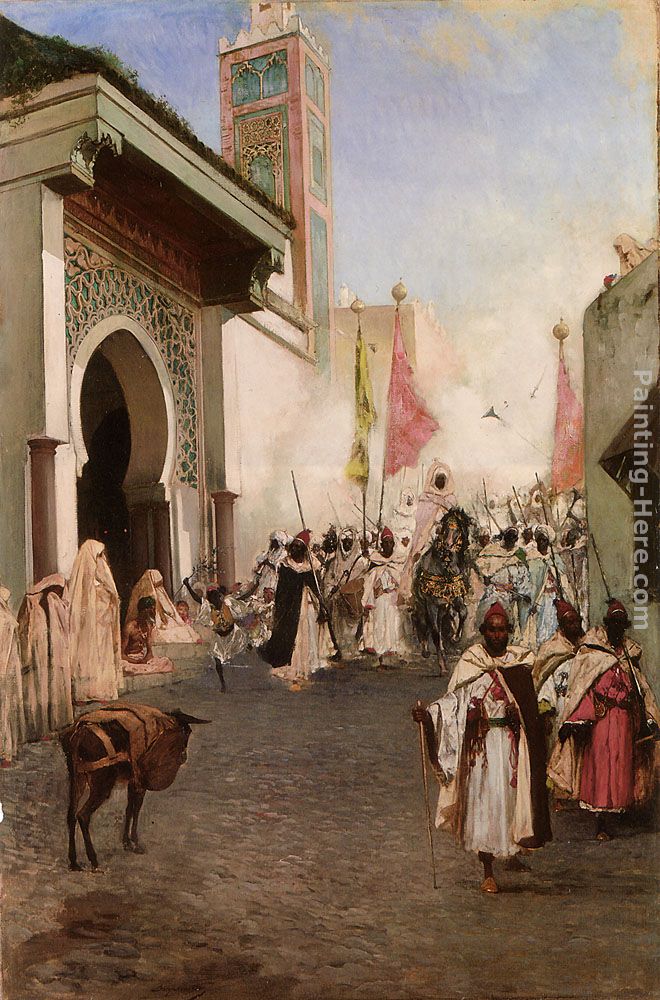 Entrance of Mohammed II into Constantinople painting - Benjamin Jean Joseph Constant Entrance of Mohammed II into Constantinople art painting
